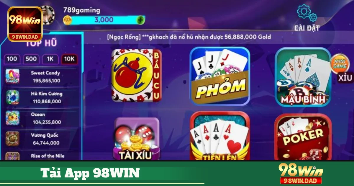 Những tính năng nổi bật chỉ có trên App 98WIN