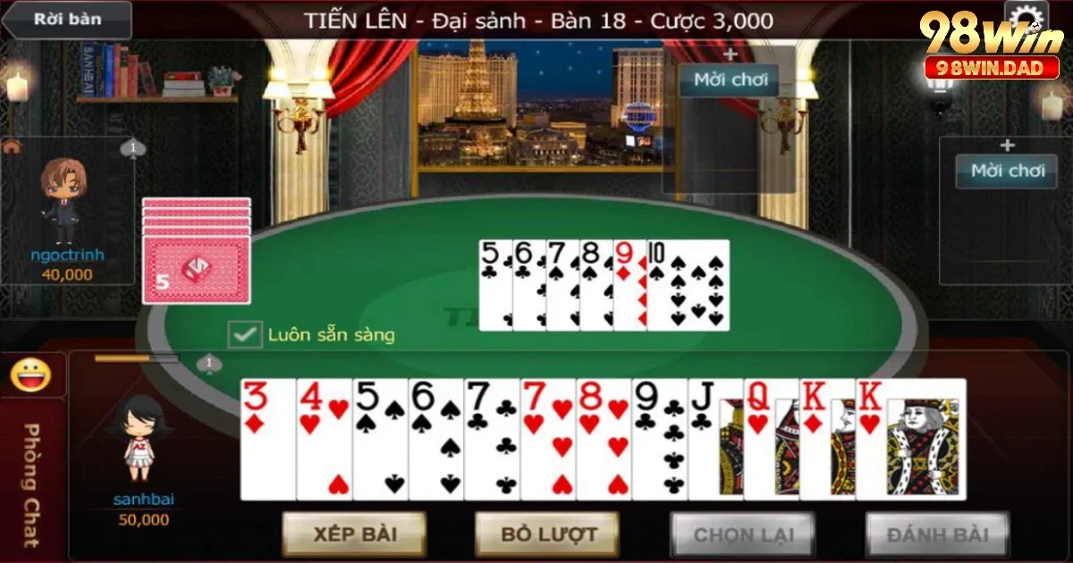 Các Thế Bài Tiến Lên 98win – Chiến Thuật Lật Ngược Tình Thế 2 Các thế bài Tiến Lên cơ bản nhất